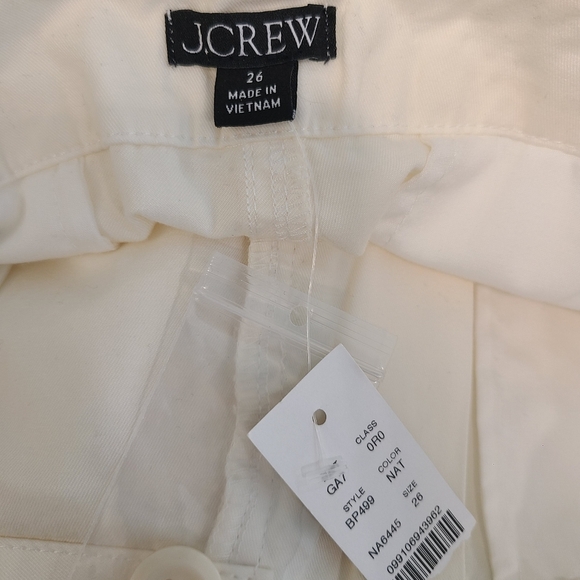 J Crew Sailor Heritage Wide Leg Cream Chino Pants -NWT - Picture 8 of 9